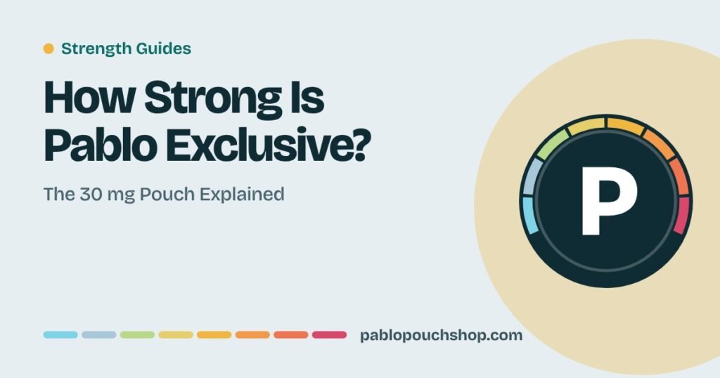 How Strong Is Pablo Exclusive? The 30 mg Pouch Explained