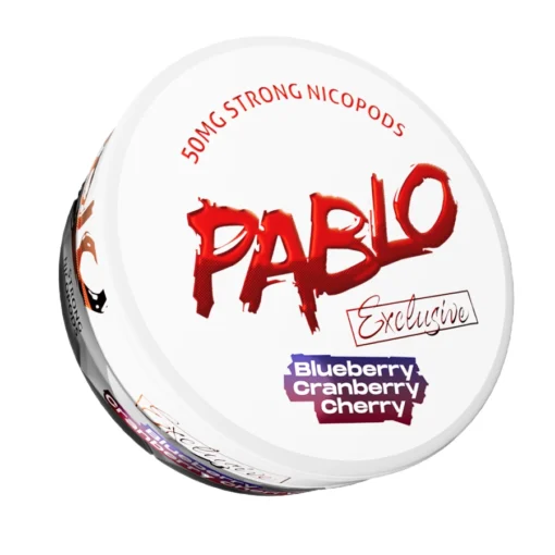 Pablo Exclusive Blueberry Cranberry Cherry can, 30 mg per pouch