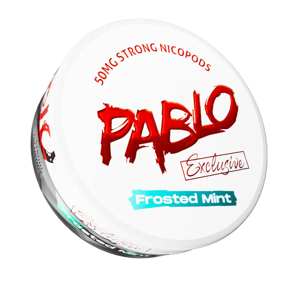 Pablo Exclusive Frosted Mint can, 50 mg/g and 30 mg per pouch