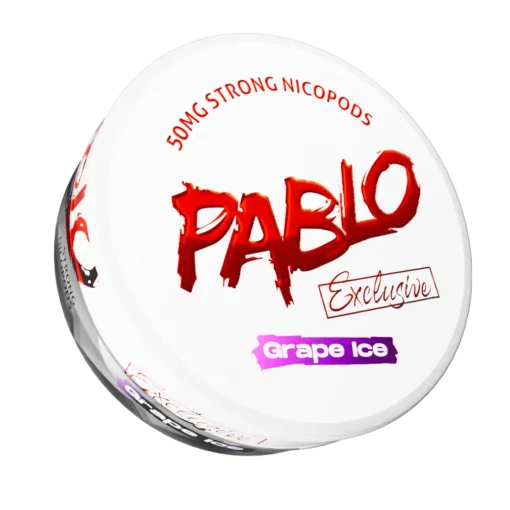Pablo Exclusive Grape Ice can, 30 mg per pouch