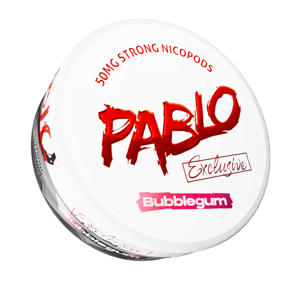 Pablo Exclusive line cans, the strongest Pablo pouches at 30 mg each