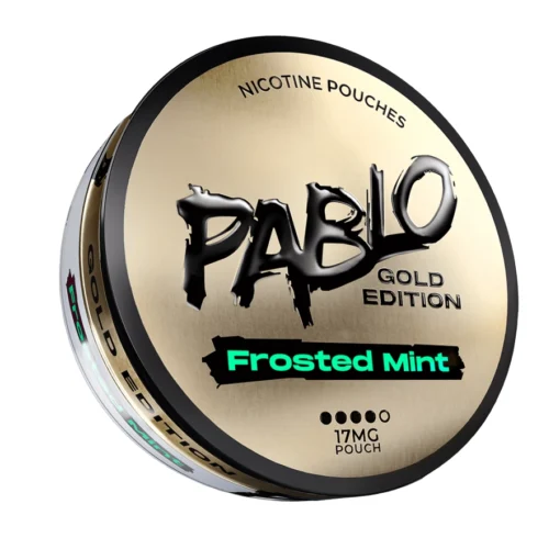 Pablo Gold Edition Frosted Mint can, 17 mg per pouch