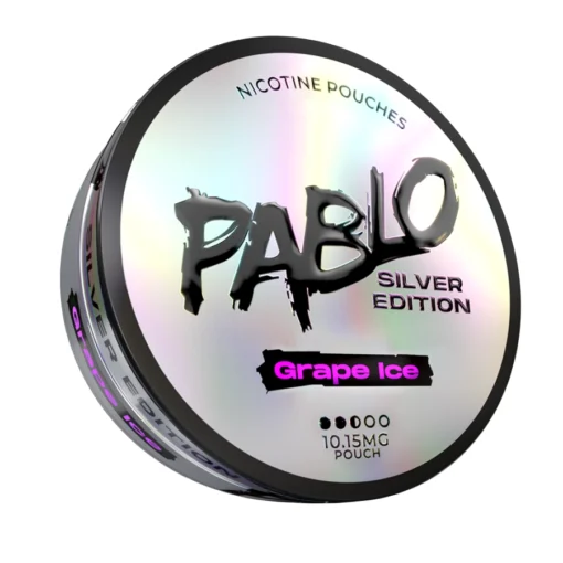 Pablo Silver Edition Grape Ice can, 10.15 mg per pouch